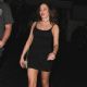 Rose McGowan rocks a little black dress as she arrives at Chateau Marmont in West Hollywood