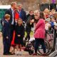 William and Kate bring their children George, eight, and Charlotte, seven, to help spread the Jubilee spirit in Wales as their cousin Lilibet celebrates her first birthday in Windsor with Harry and Meghan