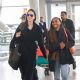 Angelina Jolie – With Zahara Jolie-Pitt arriving at JFK Airport in New York