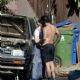 Kelly Osbourne – With her boyfriend Erik Bragg helping him fix his old station wagon in Los Angeles