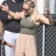 Hilary Duff – Take her son to play football in Los Angeles
