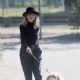 Diane Keaton – Out for a dog walk in Los Angeles