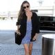 Miranda Kerr departing on a flight at LAX airport in Los Angeles, California on June 30, 2015