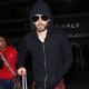 Jared Leto arriving on a flight at LAX airport in Los Angeles, California on January 31, 2014