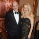 Armand Leroi (L) and Jerry Hall pose at The Prince's Trust Invest In Futures dinner on 6 February, 2014 in London
