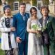 James Jagger and wife Anoushka Sharma celebrate their marriage at a glittering family party in the English countryside with his delighted parents Mick and Jerry Hall (and new step-father Rupert)