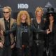 Inductees (L-R) Matt Sorum, Steven Adler, Duff McKagan and Slash of Guns N? Roses pose in the press room during the 27th Annual Rock And Roll Hall of Fame Induction Ceremony at Public Hall on April 14, 2012 in Cleveland, Ohio