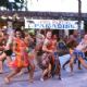 Kaya (Anika Noni Rose, left) and Kelly (Kelly Clarkson) sing and dance to “Pool Party Madness.” (Background dancers: Leo Moctezuma, Kristin Denehy, Gilbert Salvidar, Nancy Anderson, Dondraico Johnson, Teresa Espinosa, Travis Payne, Stacy Walke