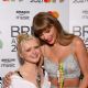 Maisie Williams and Taylor Swift at the 2021 BRIT Awards