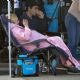 Elisabeth Moss – Pictured on set with director Max Minghella in Los Angeles