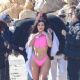 Kim Kardashian – On a photoshoot on the beach in Malibu