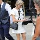 Naomi Watts – In all white and Dior sandals during Paris Fashion Week