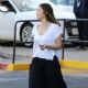 Minka Kelly – Taking her dog to the pet salon in Los Angeles