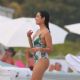 Diane Guerrero in Swimsuit at the beach in Miami