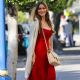 Sofia Vergara – In red dress heading to brunch at The Henry in West Hollywood
