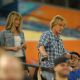 Jennifer Aniston And Owen Wilson Film A Scene For The Movie Marley & Me At The Florida Marlins Game, 2008-05-02