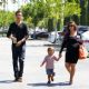 Kourtney Kardashian with Scott Disick and their son Mason as they go see a movie in Calabasas, CA (June 30)