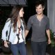 Taylor Lautner and Marie Avgeropoulos leaving Rare by Drai's restaurant in West Hollywood (March 13)