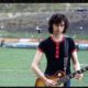 Jimmy Page photographed by Robert Plant during sound check in Auckland, Western Springs Stadium, 1972