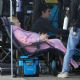 Elisabeth Moss – Pictured on set with director Max Minghella in Los Angeles