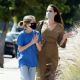 Angelina Jolie – Shopping candids with her daughter Vivienne in Los Angeles