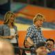 Jennifer Aniston And Owen Wilson Film A Scene For The Movie Marley & Me At The Florida Marlins Game, 2008-05-02