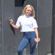 Jorgie Porter – Leave a photo shoot for his new clothing brand Transpire in Manchester