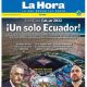 Gustavo Alfaro - La Hora Magazine Cover [Ecuador] (19 November 2022)