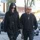 Kat Von D and Rafael Reyes wearing all black out for lunch