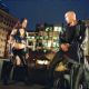 High above the streets of New York, Elektra (Jennifer Garner) and Bullseye (Colin Farrell) square off for their final battle.