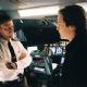 Sean Bean stars as Captain Rich and Peter Sarsgaard as Carson in Touchstone Pictures' action/drama Flightplan - 2005