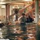 Leonardo DiCaprio as Jack Dawson and Kate Winslet as Rose DeWitt Bukater in James Cameron's Titanic - 1997