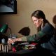 Hilary Swank as Maggie in Warner Bros. Pictures' drama Million Dollar Baby. The Malpaso production also stars Clint Eastwood and Morgan Freeman. Merie W. Wallace
