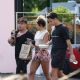 Sommer Ray in Tight Shorts at Chipotle Mexican Grill in Malibu