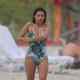Diane Guerrero in Swimsuit at the beach in Miami