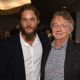 Actor Travis Fimmel and writer/creator Michael Hirst attends a reception for a screening and Q&A for The History Channel's 