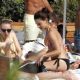 Jessica Lowndes hanging out on the beach with her friends in Ibiza, Spain (June 26)