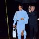 Priyanka Chopra Jonas – Dons baby blue wool two piece out to dinner in New York