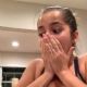 Isabela Moner – Playing with a toy chicken