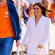 Meghan Markle – In a white outfit at the Invictus Games in Den Haag