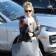 Denise Richards in a puffy black jacket Out Shopping in Malibu