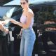 Katharine McPhee – In denim and a lavender-colored top out in Brentwood