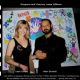 Gorgeous and Gracious Leeza Gibbons is enjoying a friendly moment in front of Metin Bereketli's 