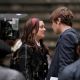 Penn Badgley, Leighton Meester and Chace Crawford on Location for 