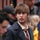 Penn Badgley, Leighton Meester and Chace Crawford on Location for 
