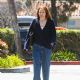 Riley Keough – In wide-leg jeans while running errands in Calabasas