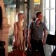 Ed Westwick kisses his co-star Clemence Poesy whilst filming scenes for season 4 of 
