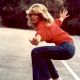 Farrah Fawcett skateboarding in 1976 Charlie's Angels episode