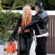 Avril Lavigne – With Mod Sun in West Hollywood wearing matching black leather outfits