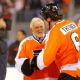 Bernie Parent and Chris Therien